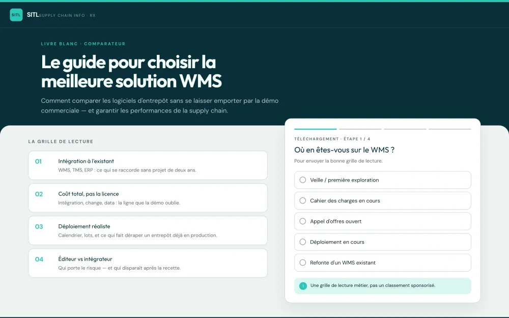 Landing page comparateur WMS SITL